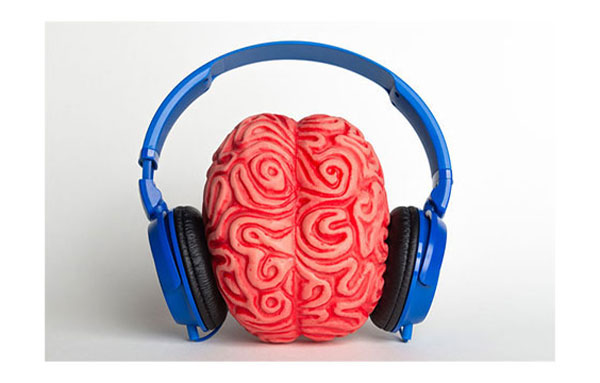 Brain listening to music