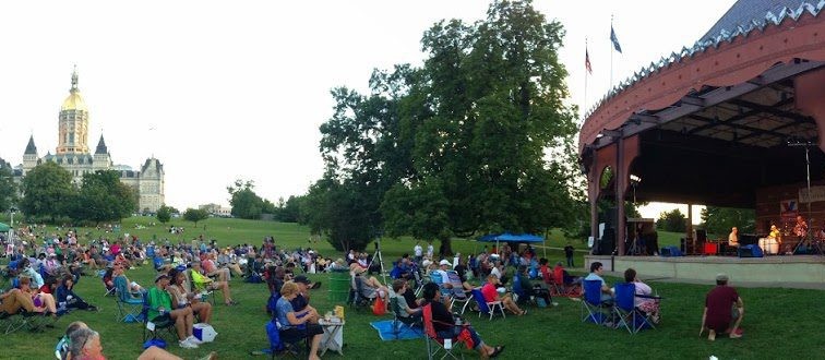 Outdoor Monday night jazz concert in Bushnell Park