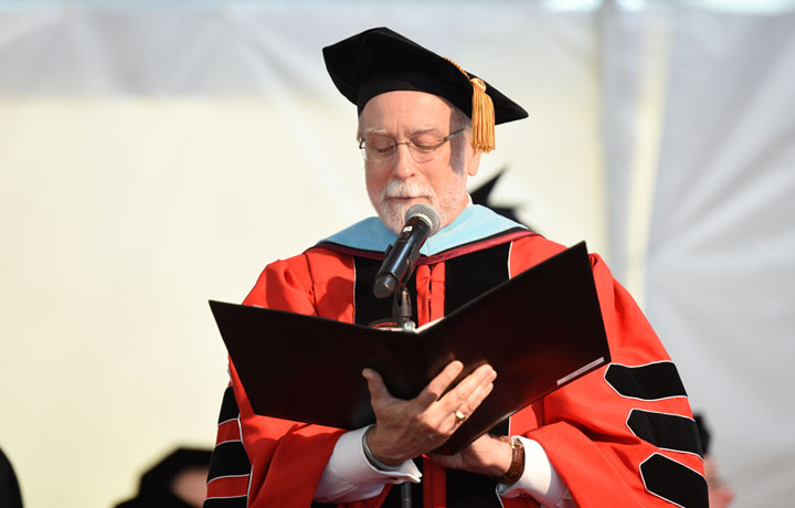 Fred Sweitzer at Commencement