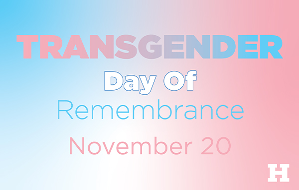 Transgender day of remembrance graphic