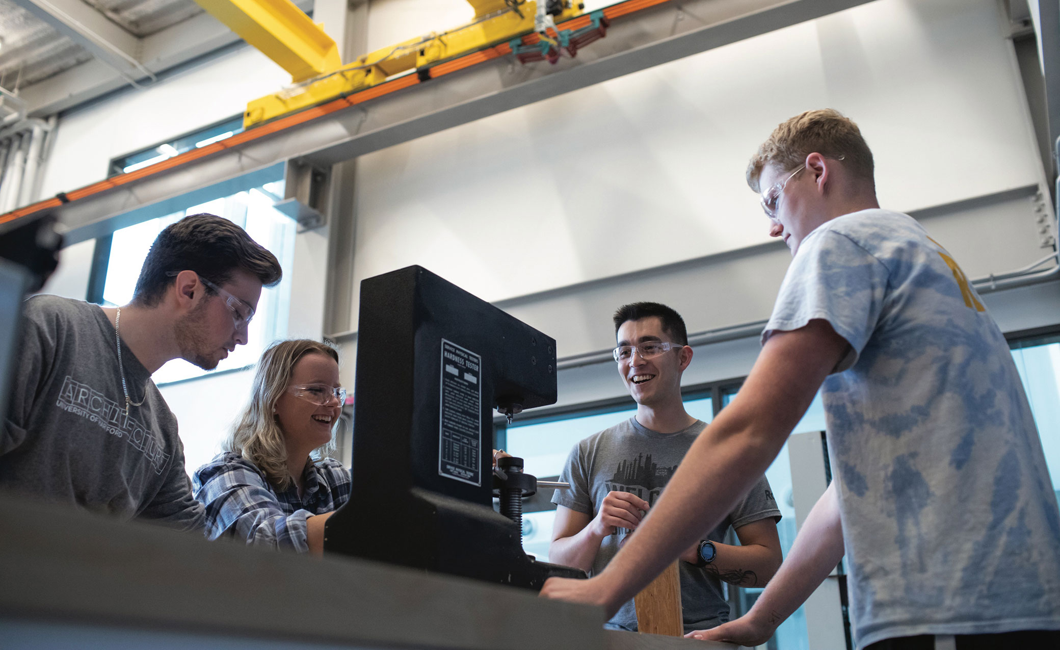 Students learning in the Hursey Center