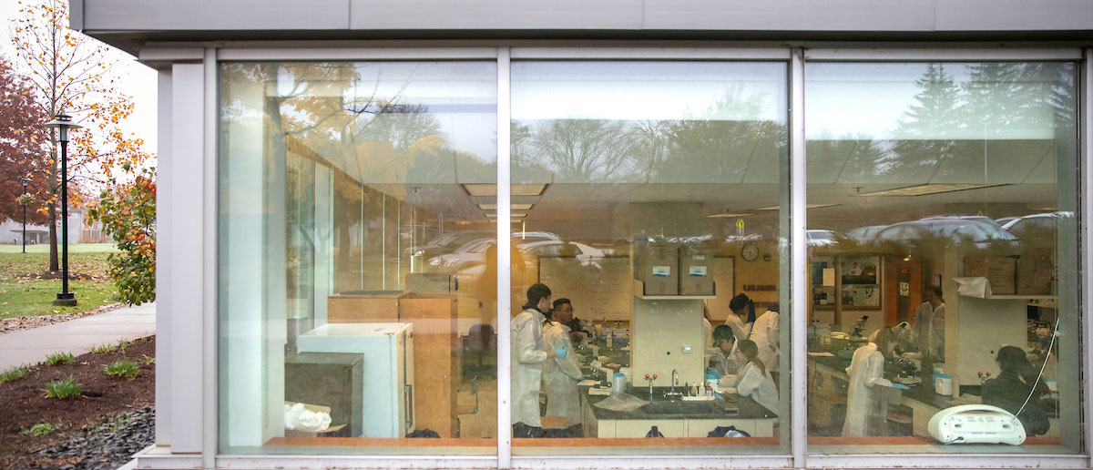 Students in a classroom