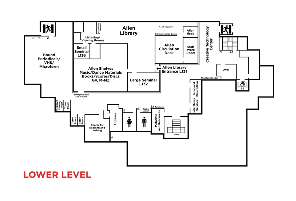 Harrison Libraries Lower Level