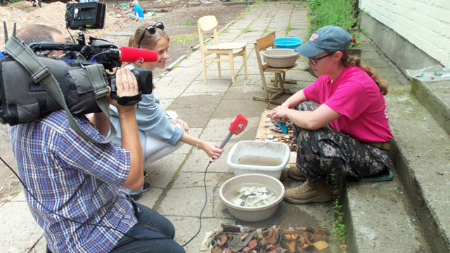 Student Interviews by News Crew