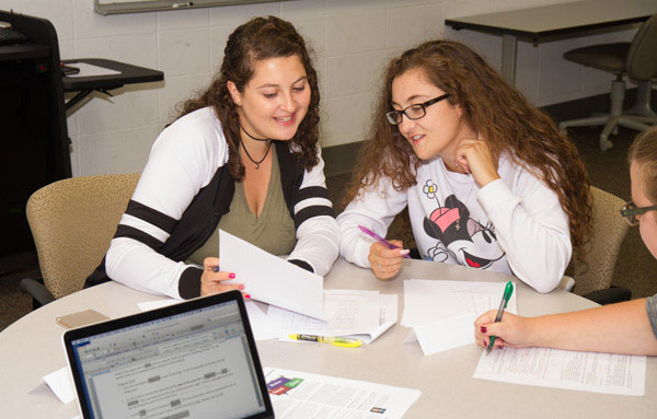 Students in Tutoring Lab. 