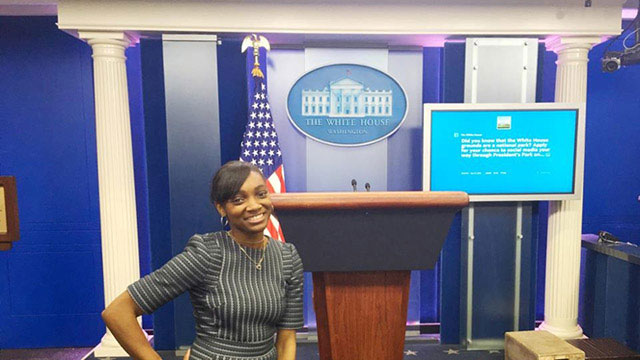 Student at the White House. 