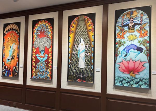 Siona Benjamin Artwork Displayed in the museum.