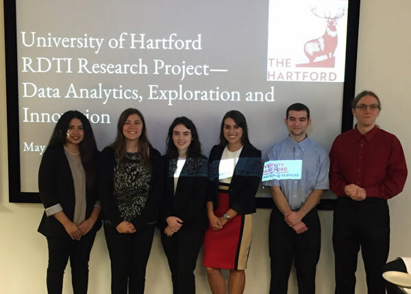 Barney students present an analytics project