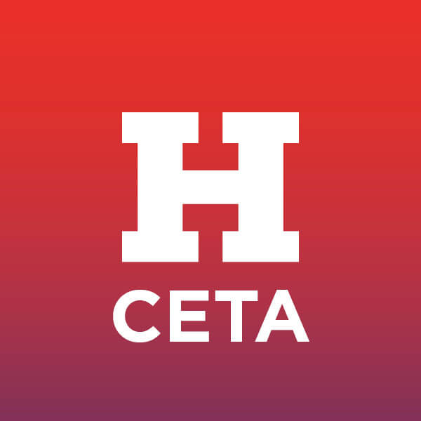 box with H letter and CETA spelled underneath