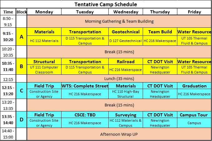 Schedule