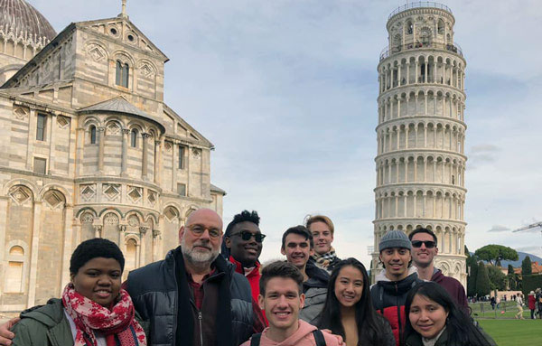 Architecture students in Italy