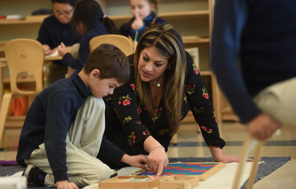 Teacher in classroom