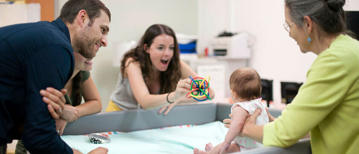 therapist with infant