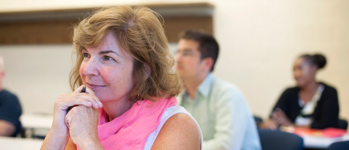 Doctoral education students in classroom
