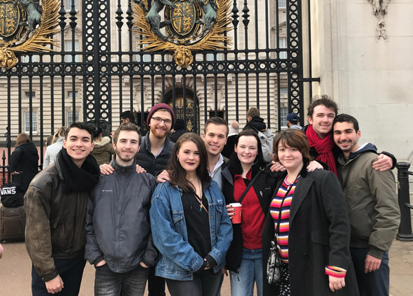 Actor Training students abroad in England