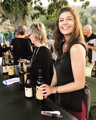 Schwartz at a winery event