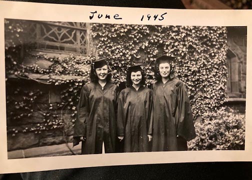 Louise Lostocco graduation in 1945