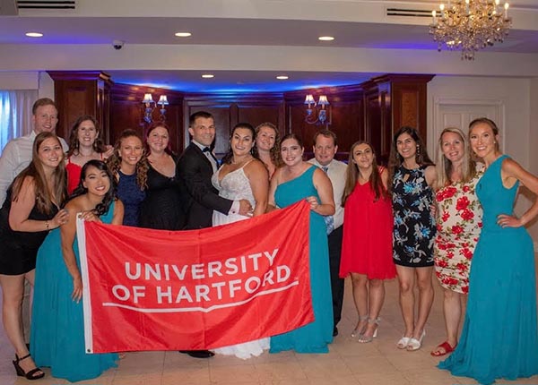 Lana Kessell '13 and wedding party