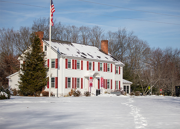 Bates House in the Snow