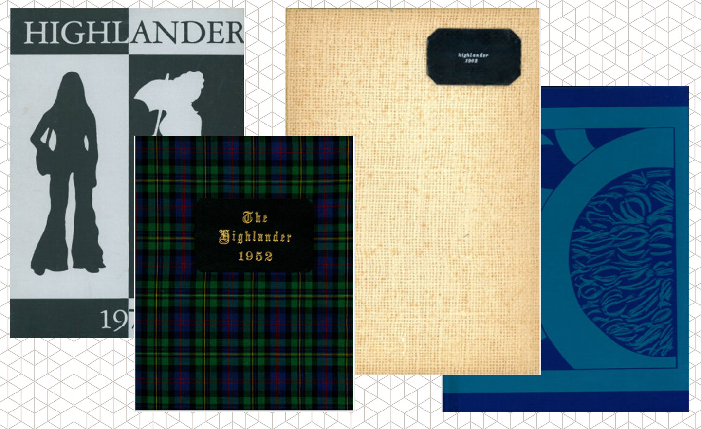 HCW Yearbook covers over the years