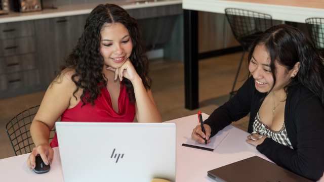 Barney student engaging in classroom dialogue