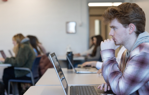 students in discussion