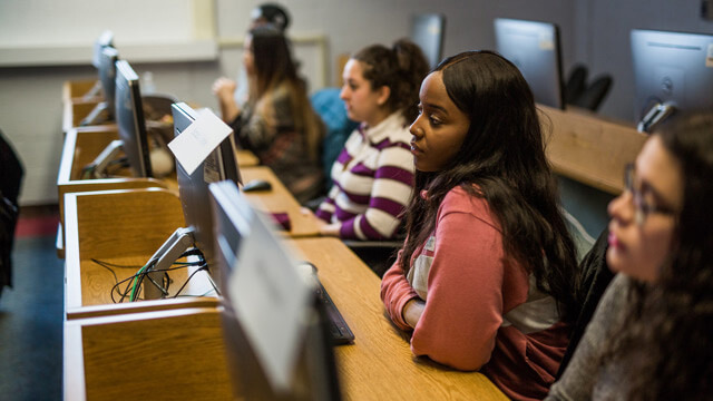 Students in a management class