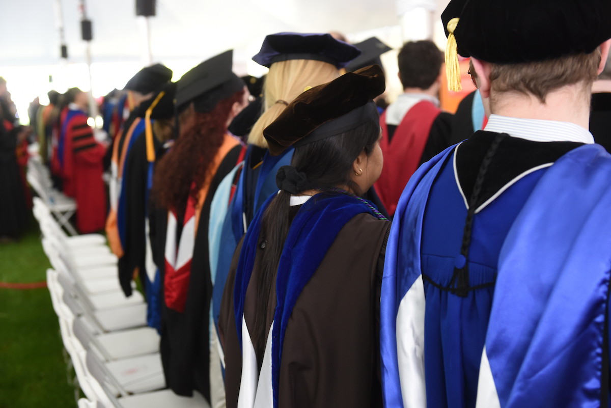 Students at Commencement