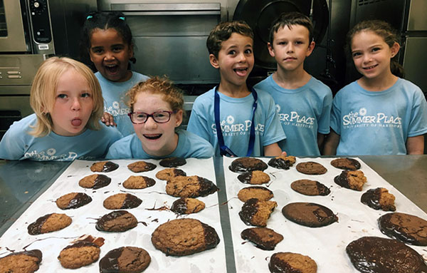 campers baking up treats