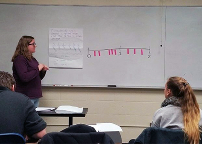 Kathryn Topping in classroom