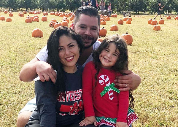 Nicole Pielli with family