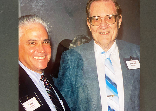 Professor Friedman with former University of Hartford president Walt Harrison