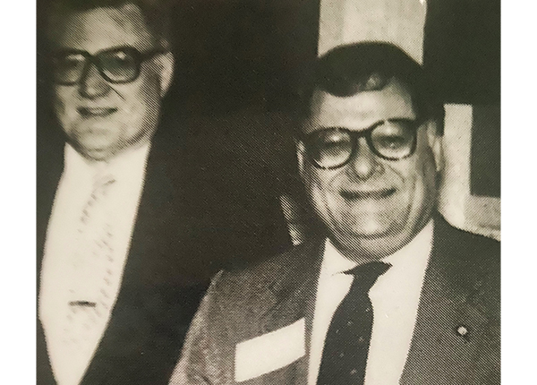 Professor Friedman with former University president Stephen Joel Trachtenberg