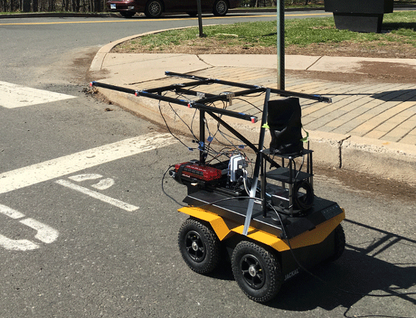 Photo of an autonomous vehicle