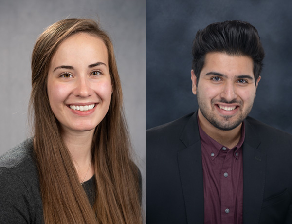 Sarah Gada ’23 and Girik Nagpal ’21, M'23 and