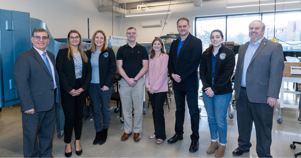 Group of pratt and whitney engineers and employees