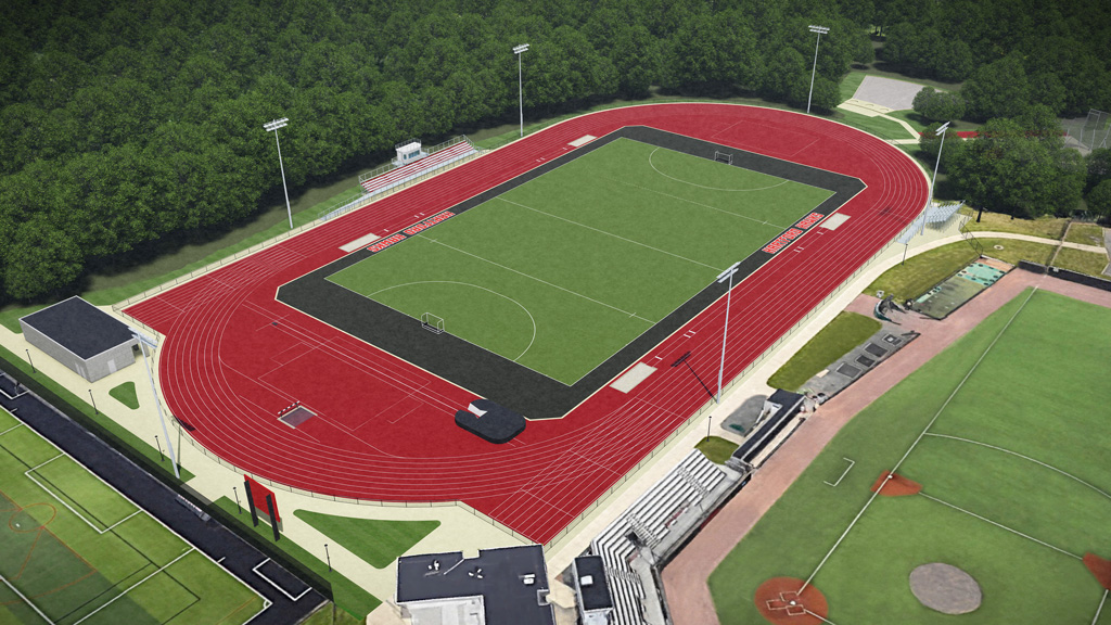 Ariel view  track rendering