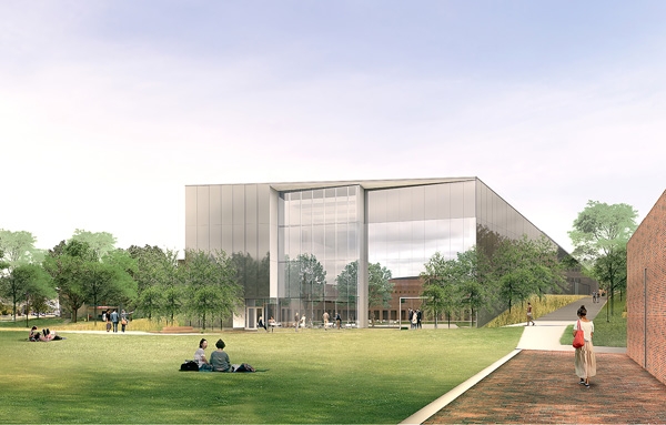 Photo of the new academic building.