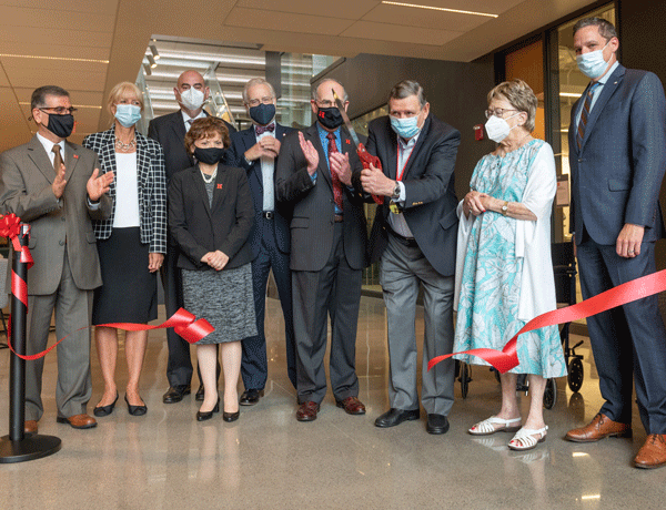 photo and ribbon cutting