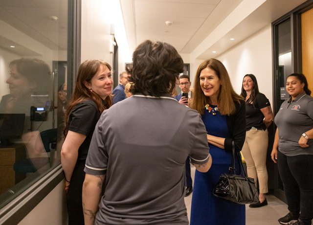 lieutenant governor meeting students at the university of hartford