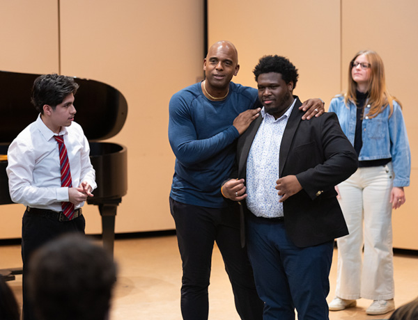 vocal performance students take masterclass