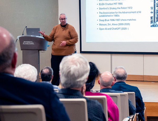 Peter Boettke of George Mason University speaks at UHart's Deeds Symposium
