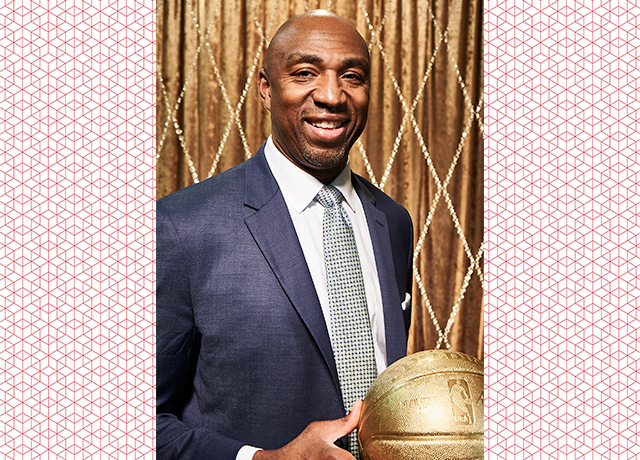 man with basketball