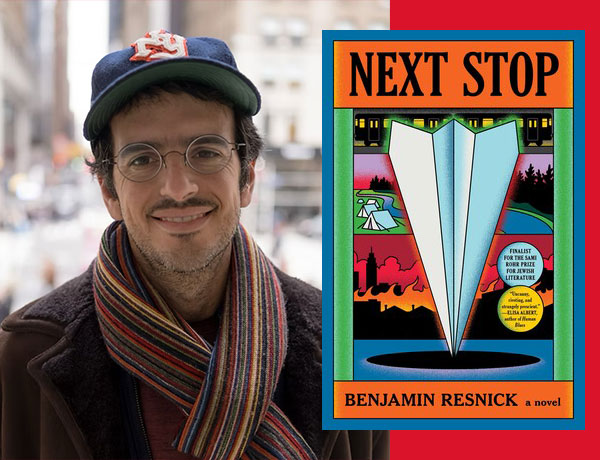 Benjamin Resnick with his novel "Next Stop"