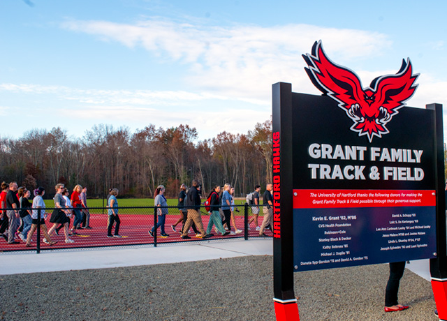 sign for the grant family track and field