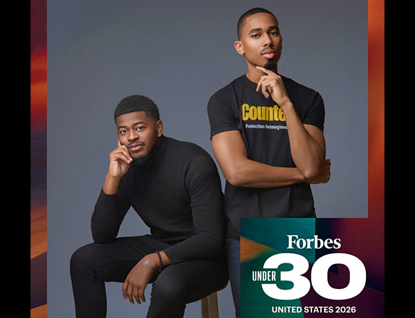 CETA Alum Kaelaan Maynor ’20 with his business partner Camron Brown