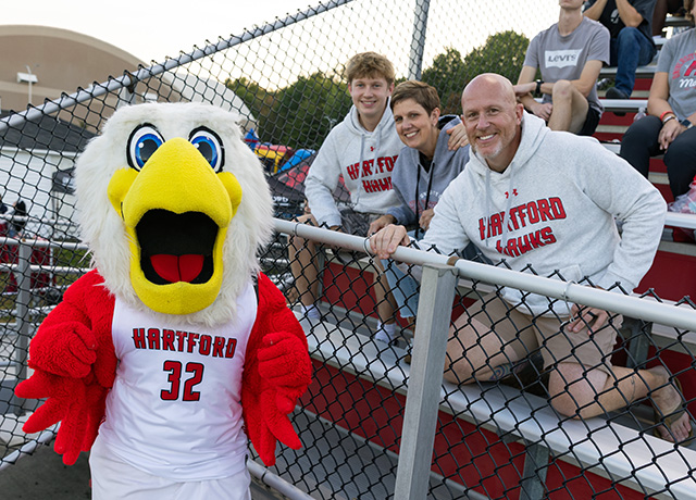 Howie and UHart sports fans at Hawktober 25
