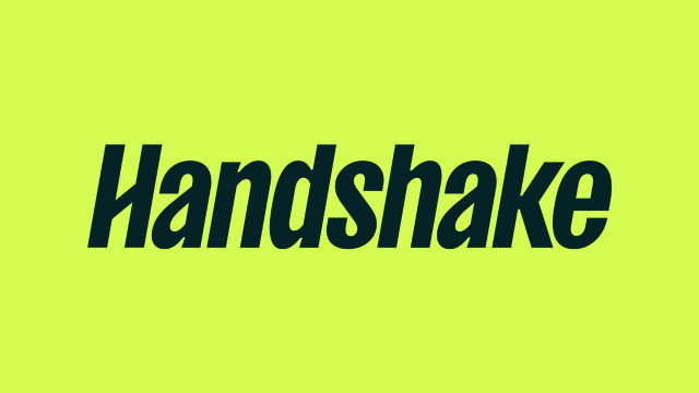 Handshake lime green logo