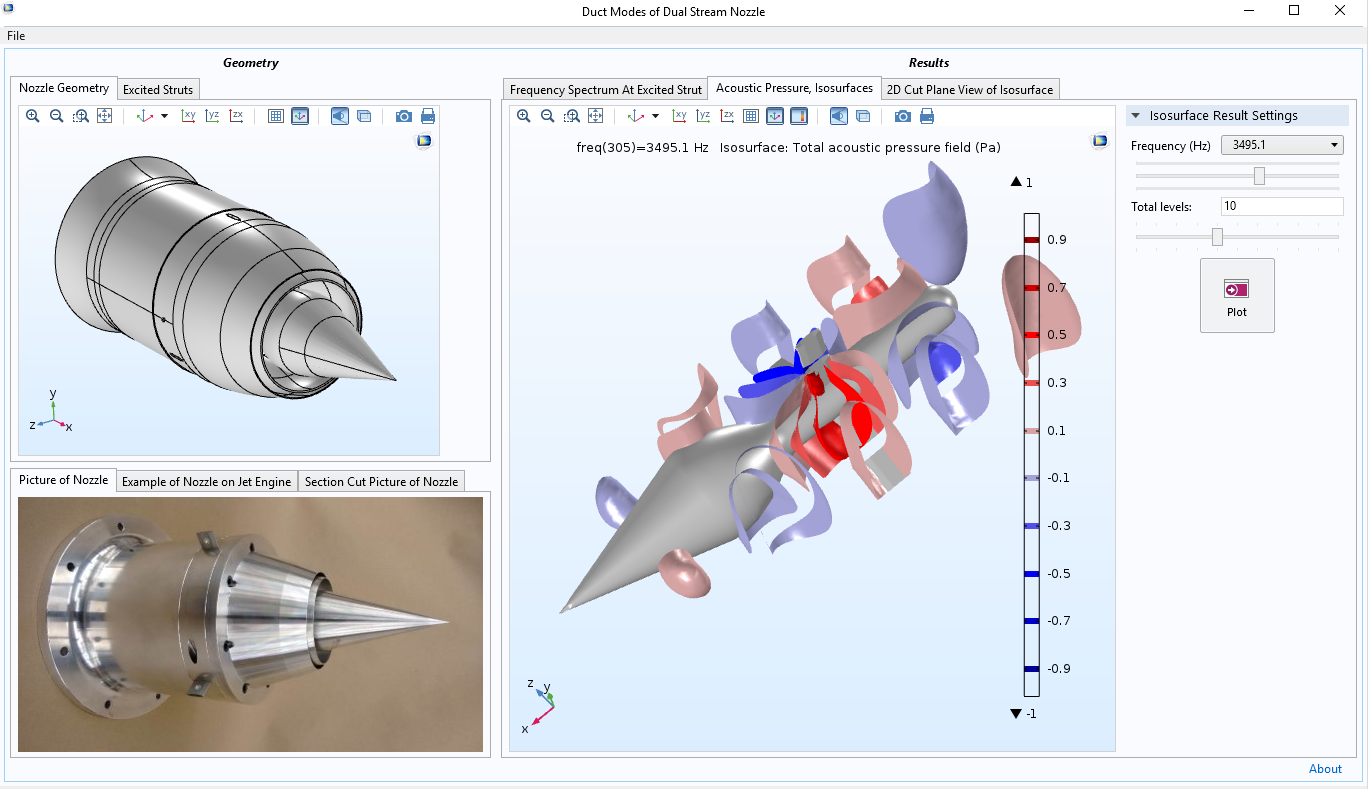 Simulation app built by undergraduate students Iliana Albion-Poles and Jeffrey Severino