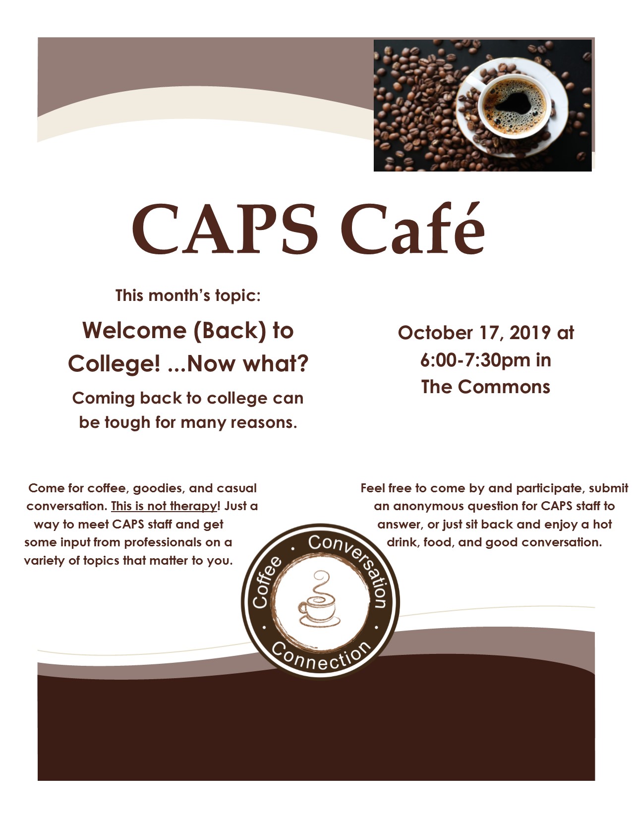 caps cafe flyer 